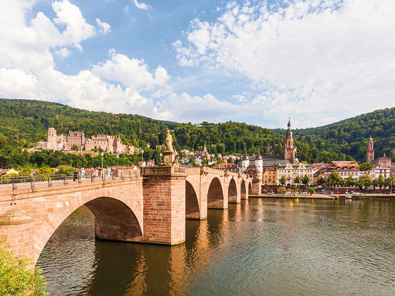 The bridge in Heidelberg, Germany